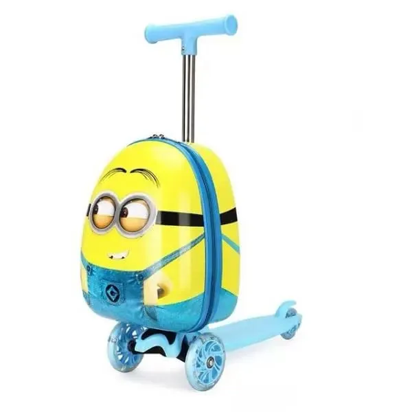 Minion Scooter Luggage suitcase