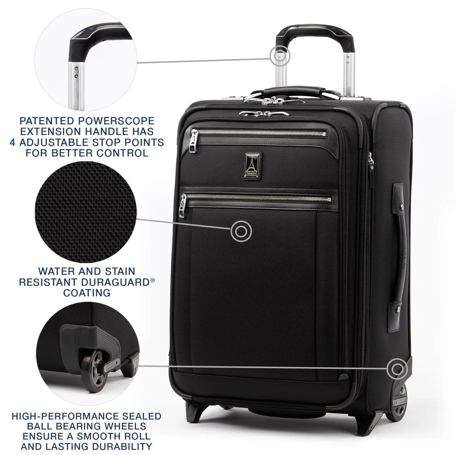 Platinum Elite 22" Expandable Carry-On Rollaboard