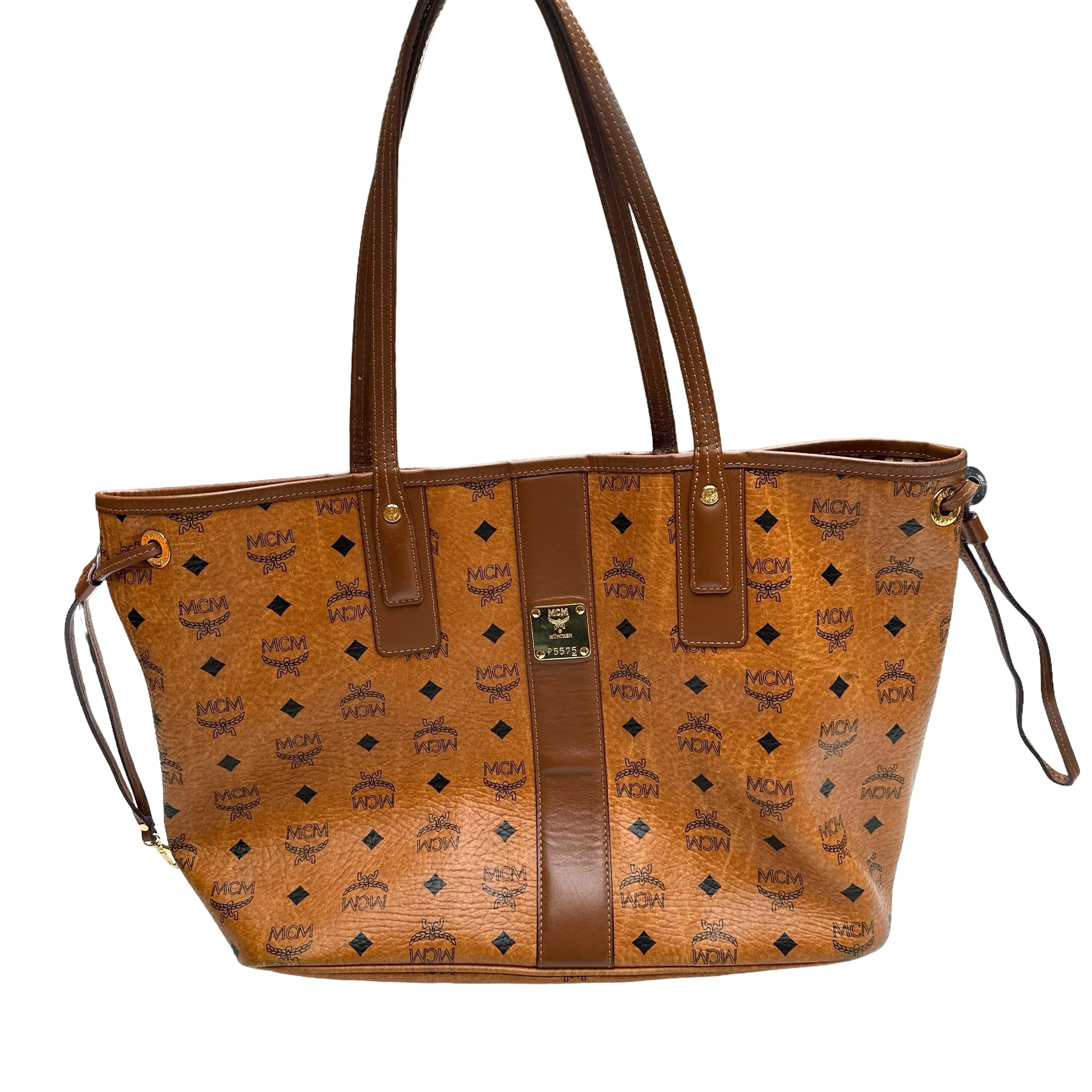 Reversible Brown Logo Tote