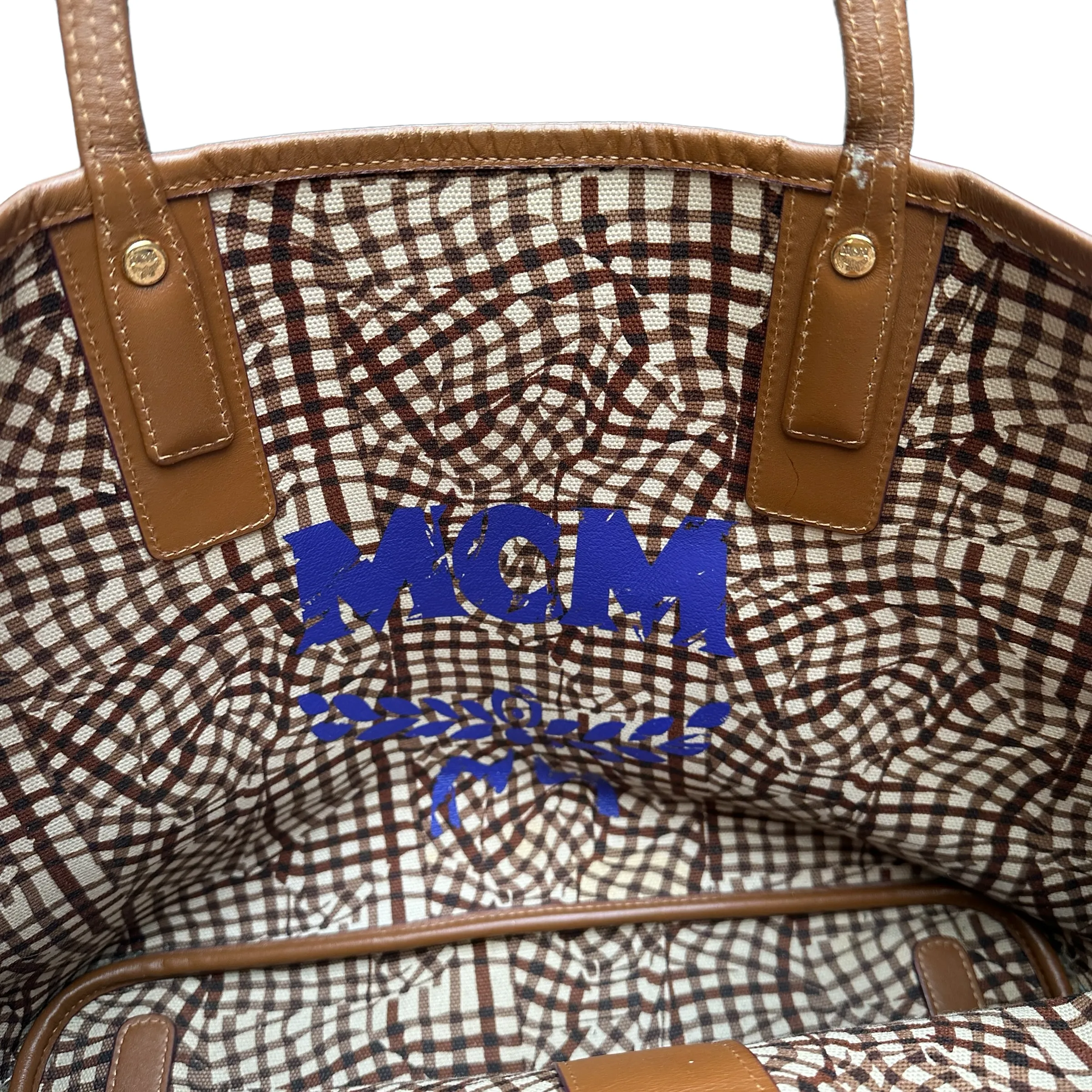 Reversible Brown Logo Tote