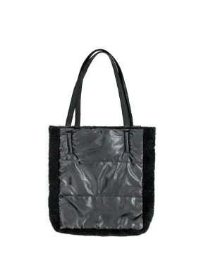 Reversible Lamb/Nylon Tote