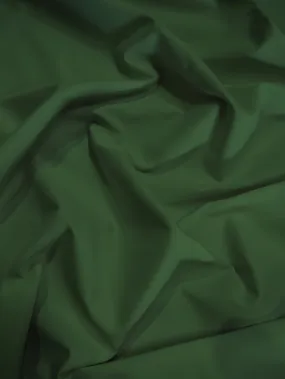 Solid Reversible Formal Poly Cotton Twill Fabric / Hunter Green / Sold By The Yard