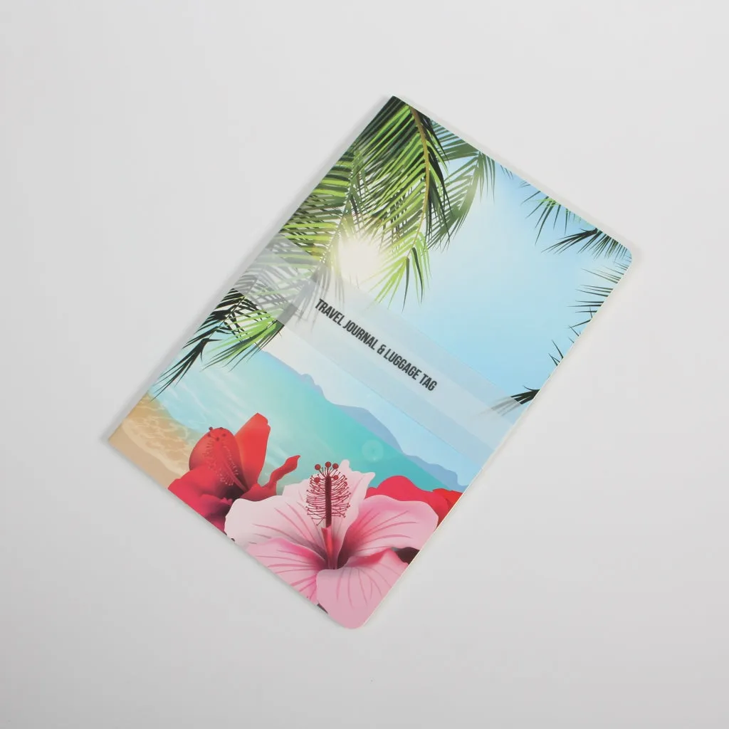 Tropical Shell Travel Journal & Luggage Tag Set