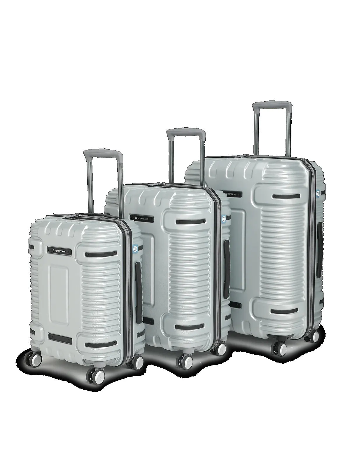 Uppercase Ridge Hard Luggage Bag (Silver)