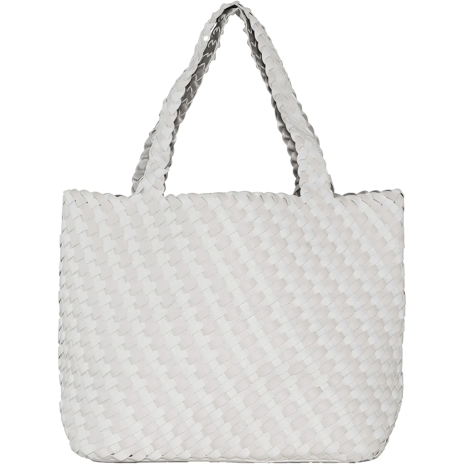 Women's Ilse Jacobsen Bag 08 Graphics Reversible Shopper Milk Cream Metallic/White Synthetic