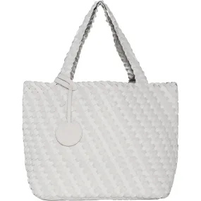 Women's Ilse Jacobsen Bag 08 Graphics Reversible Shopper Milk Cream Metallic/White Synthetic